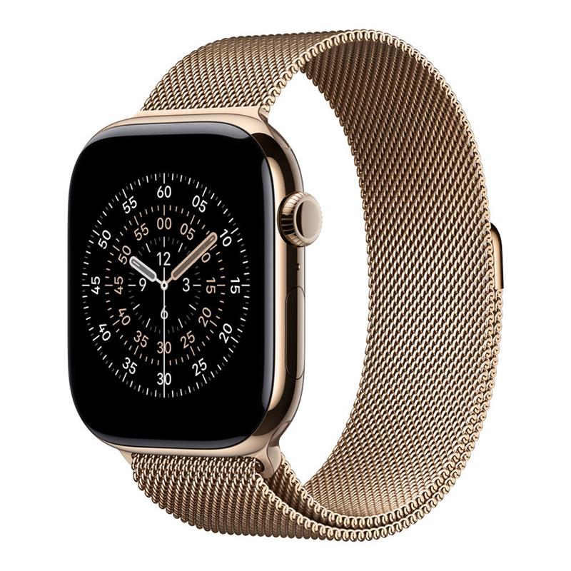 Apple Zlatý milánský náramek pro pouzdro 46 mm - velikost M/L