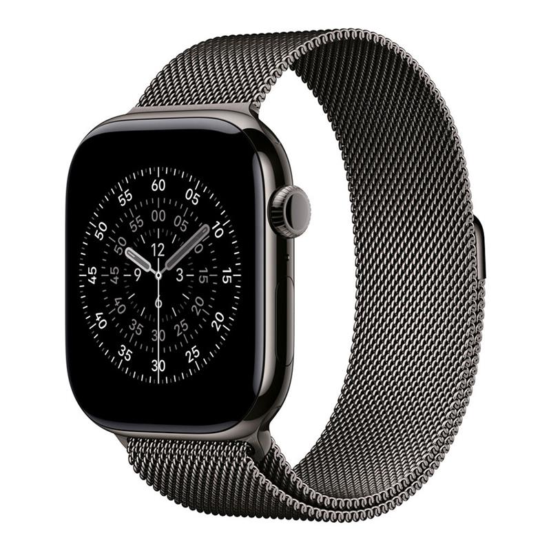 Apple Břidlicově zbarvený milánský náramek pro pouzdro o průměru 46 mm - velikost S/M