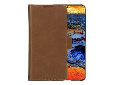 dbramante1928 Lynge - Pouzdro s klopou pro mobilní telefon - kuže full-grain - bronz - pro Samsung Galaxy S25+