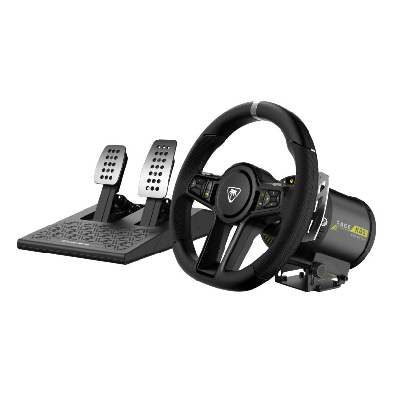 Turtle Beach VelocityOne Race KD3 závodní volant a pedály, Direct Drive pro PC, Xbox One, Series