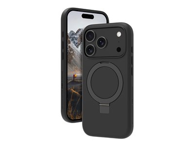 dbramante1928 Iceland Ultra - Zadní kryt pro mobilní telefon - drsný povrch - stojan - kompatibilita s MagSafe - D3O, plast - cerná