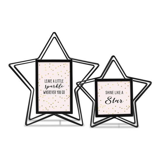 Hama Sada 2 rámů 10x10 a 10x15 stella černá