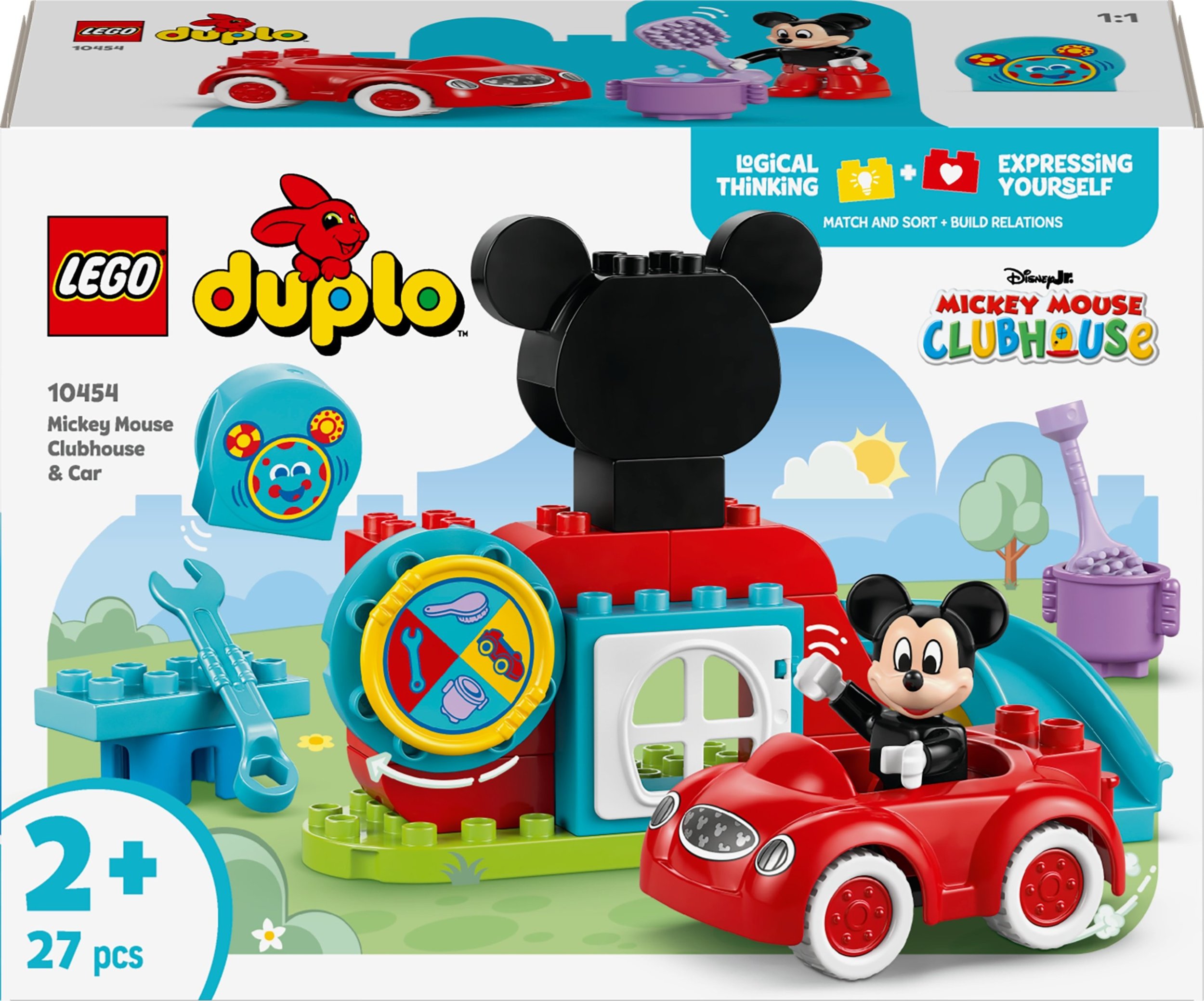 LEGO 10454 DUPLO Disney Mickeyho klubovna a stavebnice aut