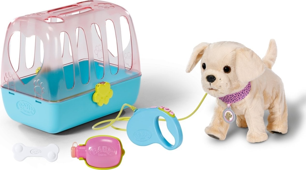 ZAPF Creation BABY born® Můj pes Lucky s krabicí, figurkou na hraní