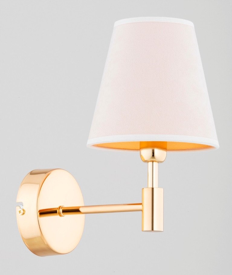 Alfa Nástěnná lampa Astrit 28720 1x10W E14 zlatá/bílá