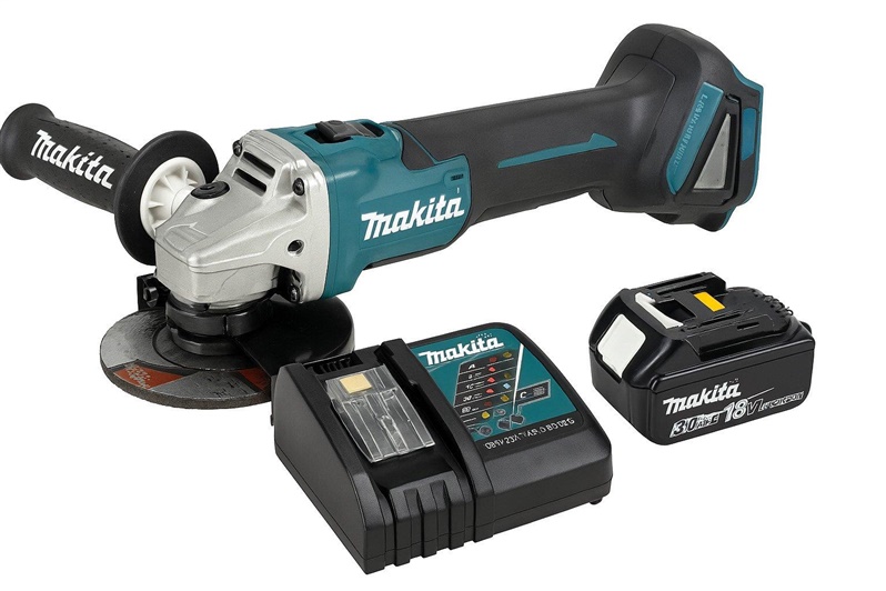 ÚHLOVÁ BRUSKA 3AH BATERIE A 18V NABÍJEČKA