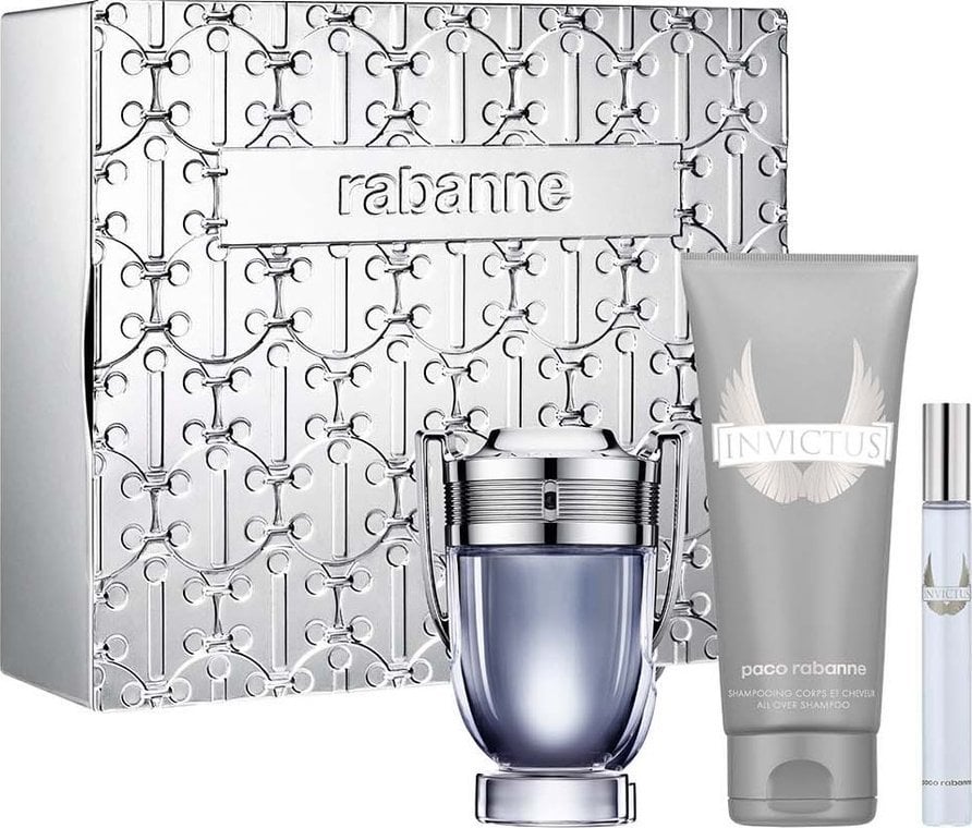Paco Rabanne Paco Rabanne Invictus toaletní voda 100ml. + Toaletní voda 10ml. + šampon na vše 100 ml. SOUBOR
