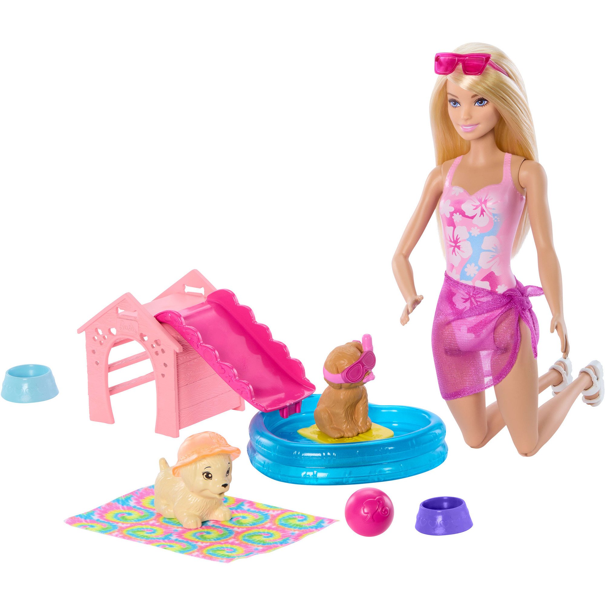 Mattel Barbie Šteniatko Pool Party - Aloha Blonde, bábika