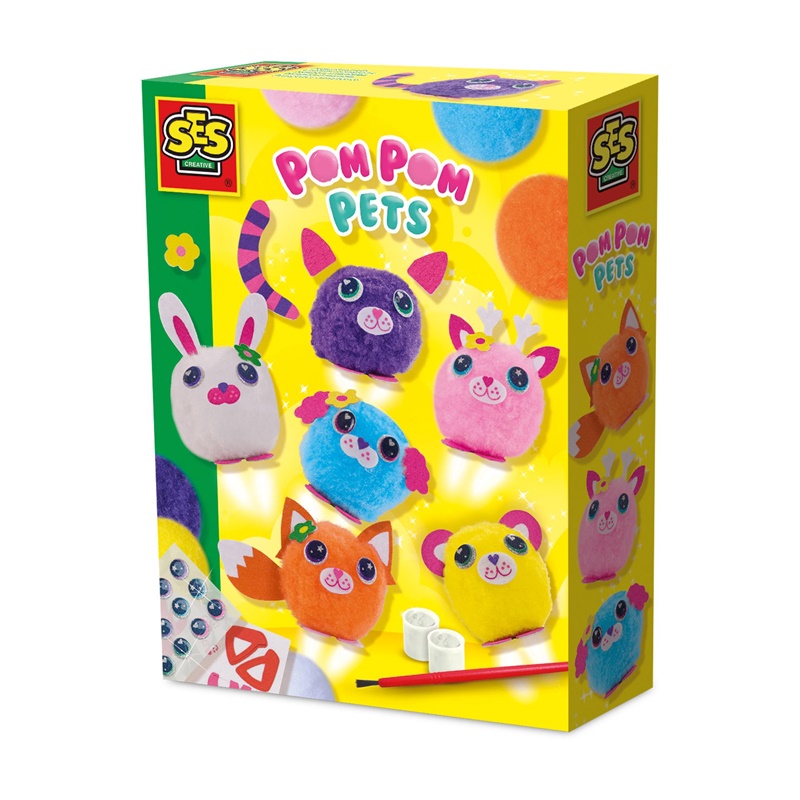 Kreativní sada SES Creative Pom Pom Pets 14789