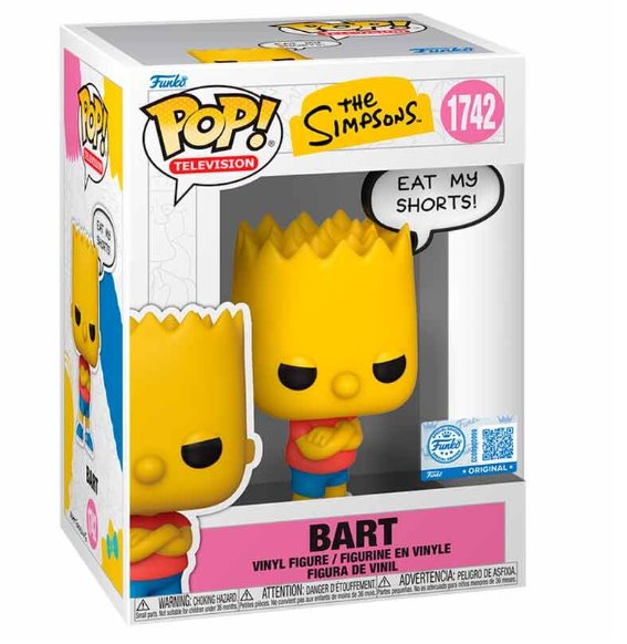 FUNKO POP! Televize: Bart (Eat My Short) (The Simpsons) Special Edition