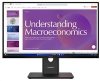 Lenovo ThinkVision T24d-40 - LED monitor - 24  (23.8  zobrazitelný) - 1920 x 1080 Full HD (1080p) @ 120 Hz - IPS - 250 cd/m? - 1500:1 - 4 ms - HDMI, DisplayPort, USB-C - reproduktory - černá eclipse