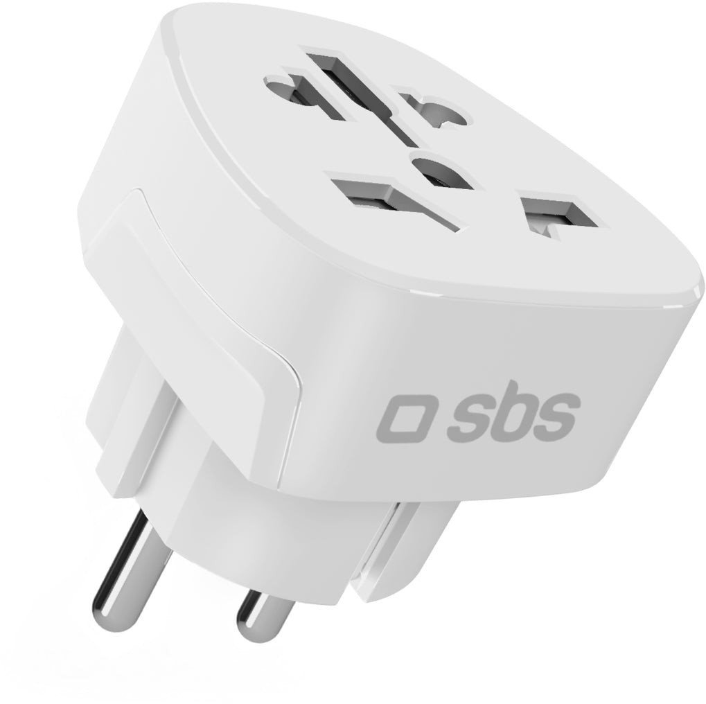 SBS Mobile Cestovní adaptér SBS Shucko/EU - univerzální - bílý