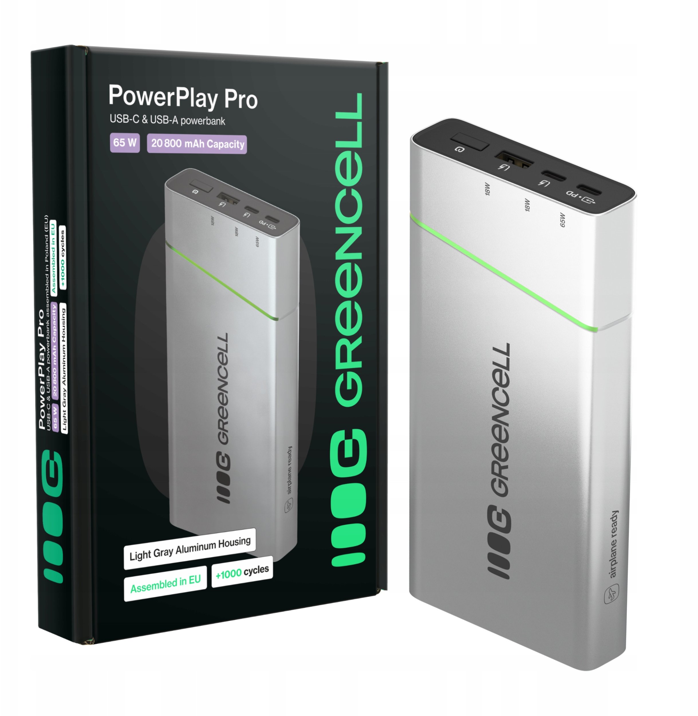 GREEN CELL POWERBANK POWERPLAY PRO PL 20800MAH 65W