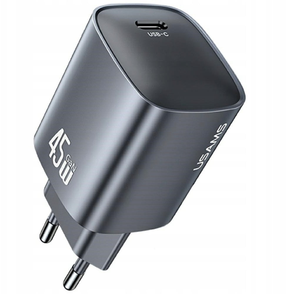 Usams Rychlonabíječka T66 USB-C 45W GaN, matná