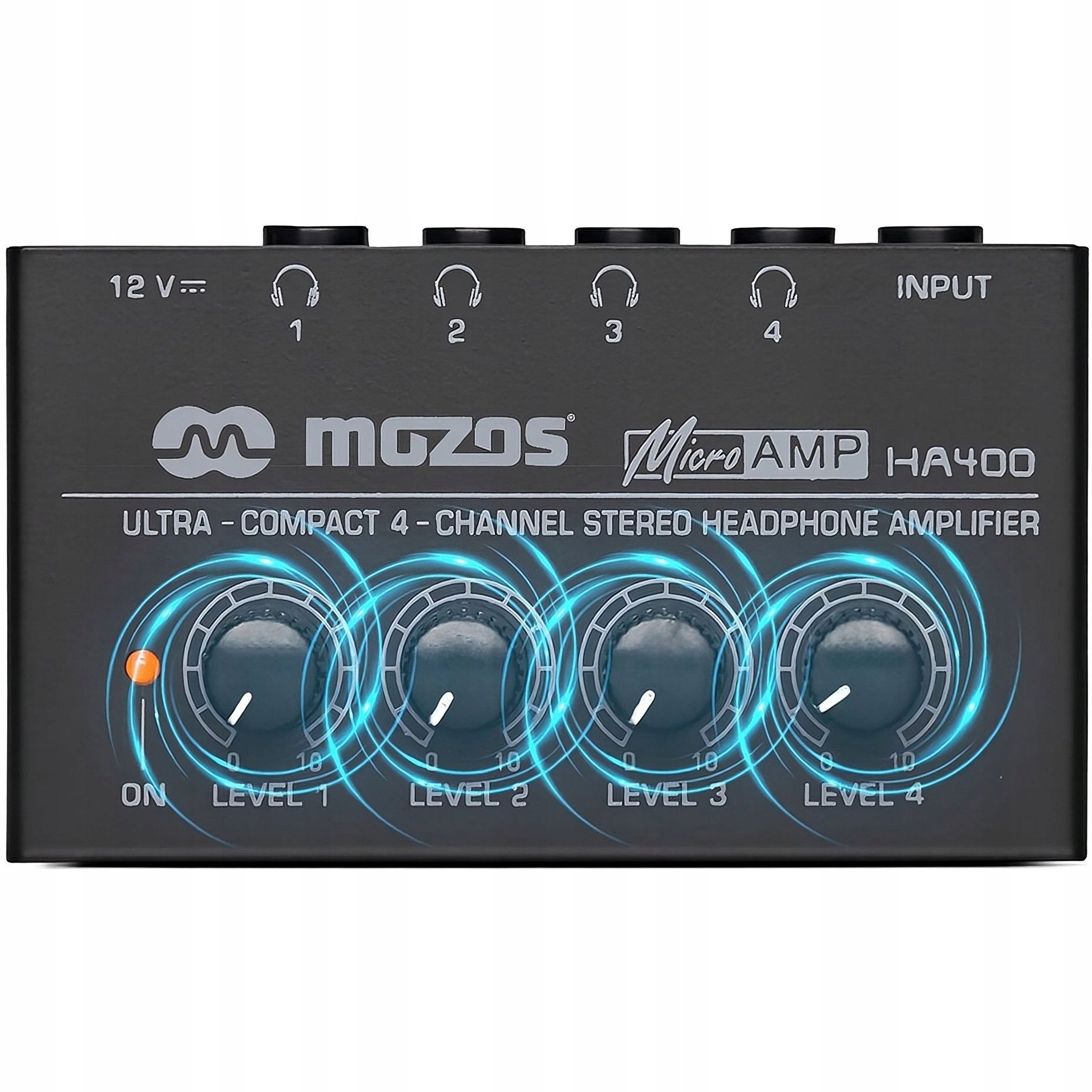 Mozos HA400 4-KANÁLOVÝ STEREO SLUCHÁTKOVÝ ZESILOVAČ