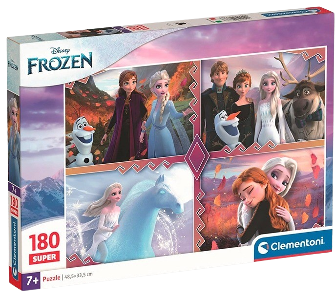 Clementoni - Puzzle 180 SUPER Ledové Království