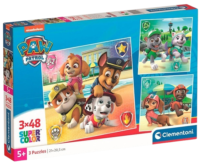 Clementoni - Puzzle 3x48 Tlapková Patrola