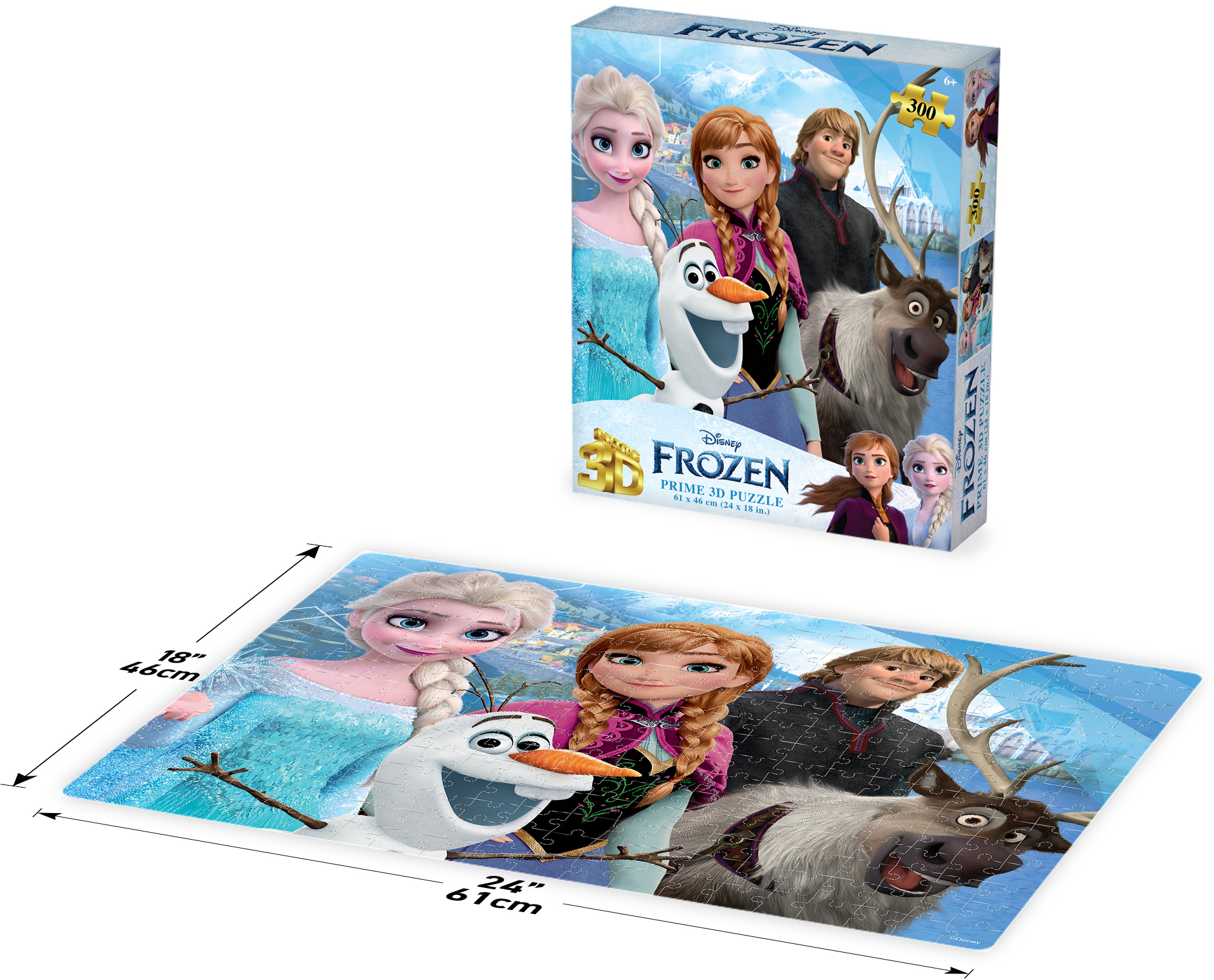 PRIME 3D PUZZLE - Disney Ledové království #2 300 dílků