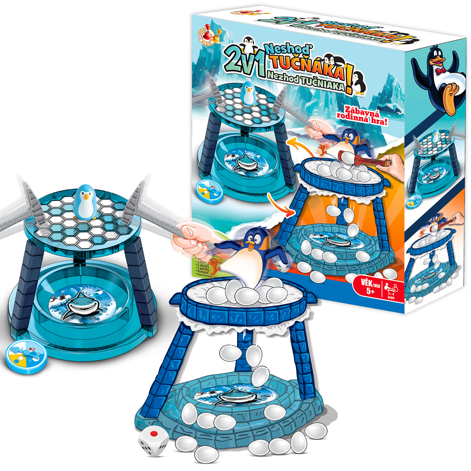 STUDO GAMES - 2v1 Neshoď tučňáka!