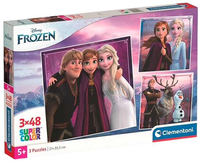 Clementoni - Puzzle 3x48 Ledové Království