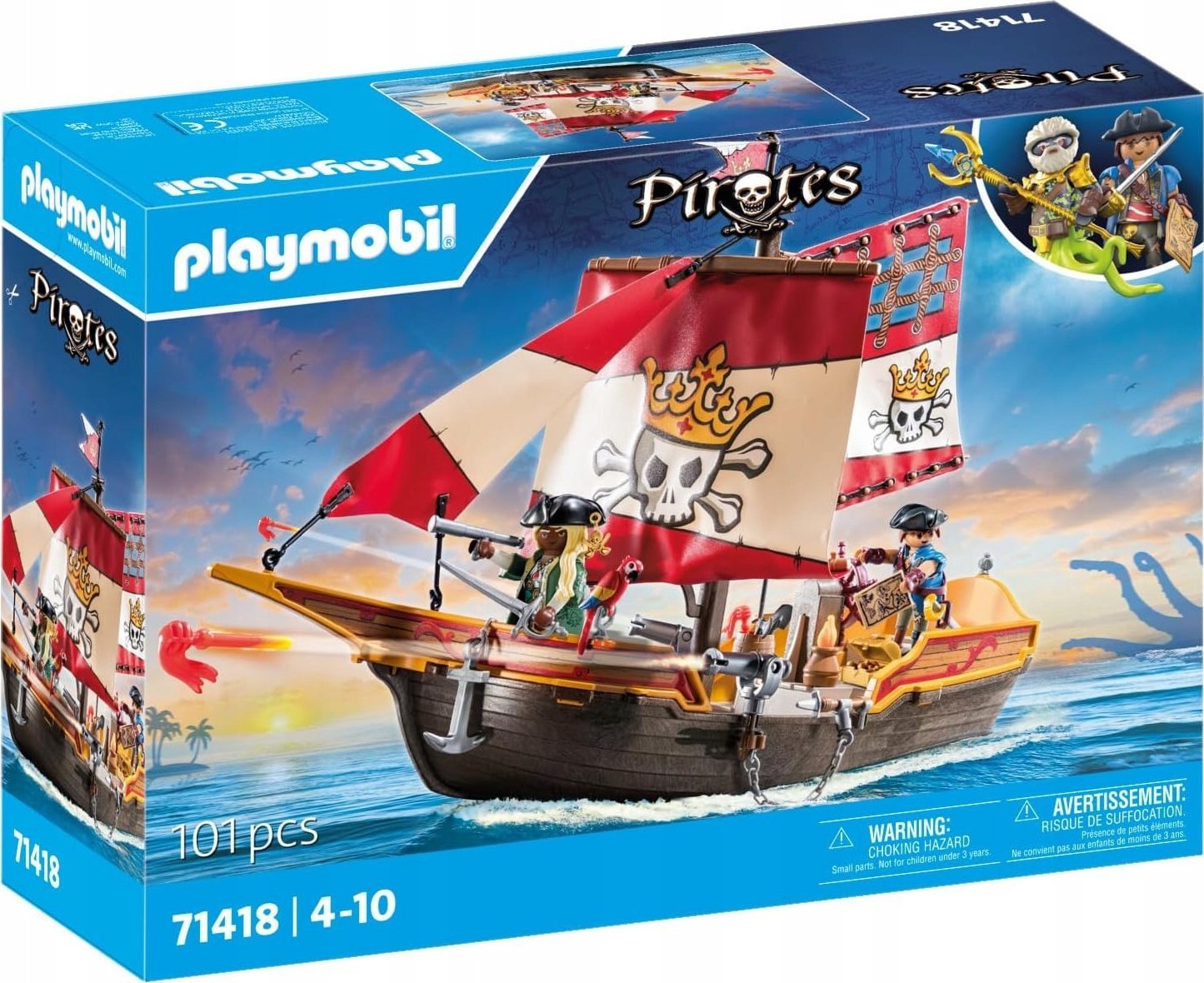 Playmobil Piráti 71418 Sada figurek pirátské lodi