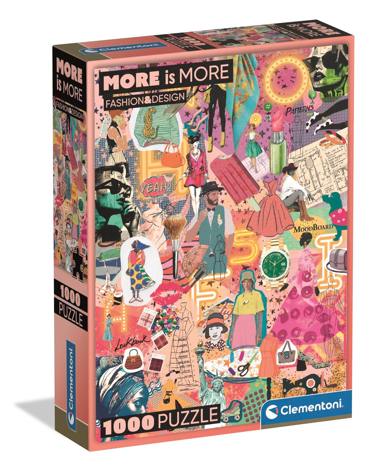 Clementoni - Puzzle 1000 More is More - Móda a design