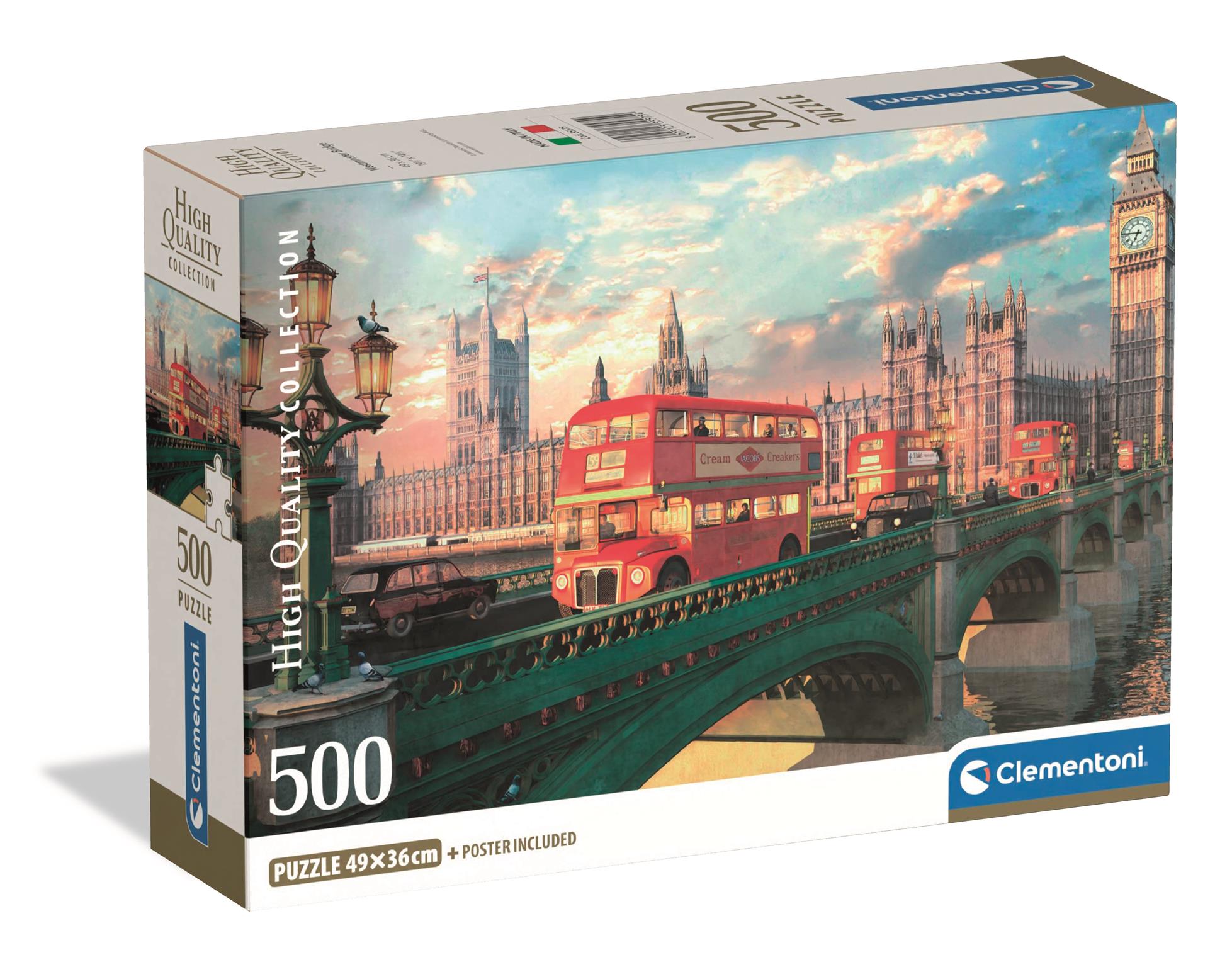 Clementoni - Puzzle 500 Westminster Bridge