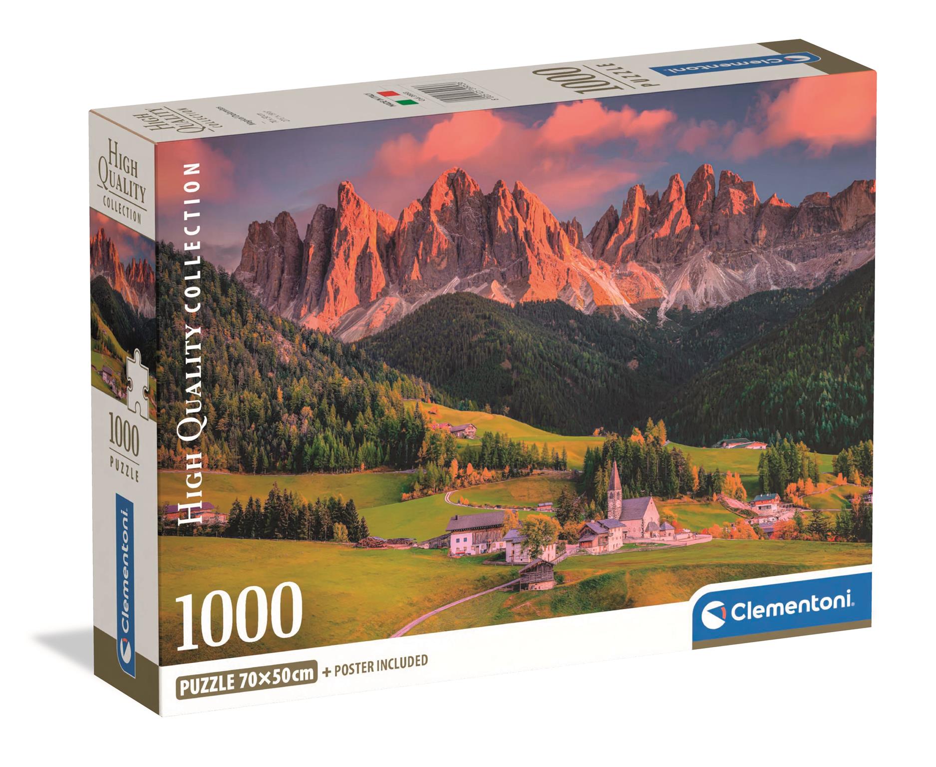 Clementoni - Puzzle 1000 Magické Dolomity