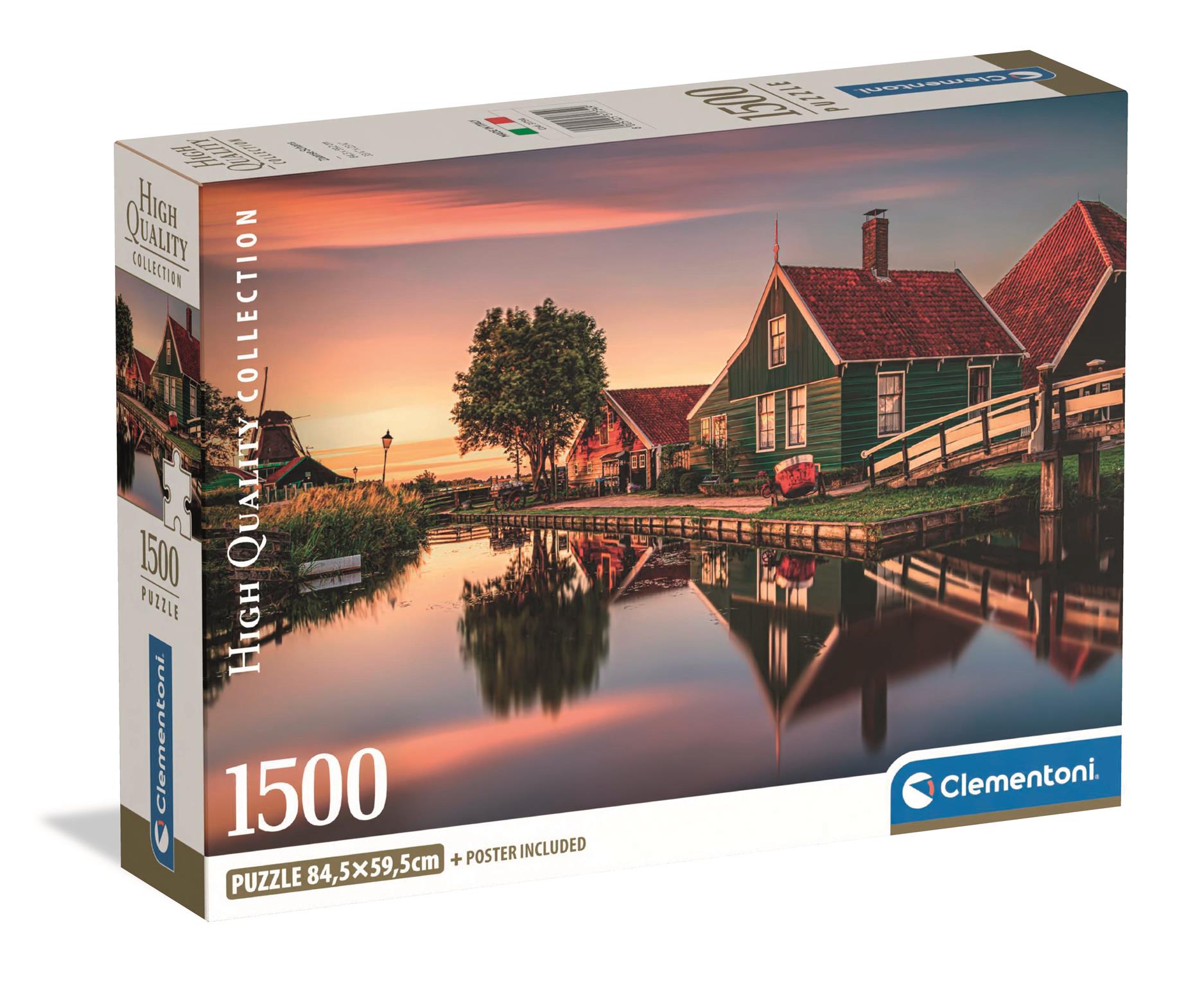 Clementoni - Puzzle 1500 Zaanse Schans