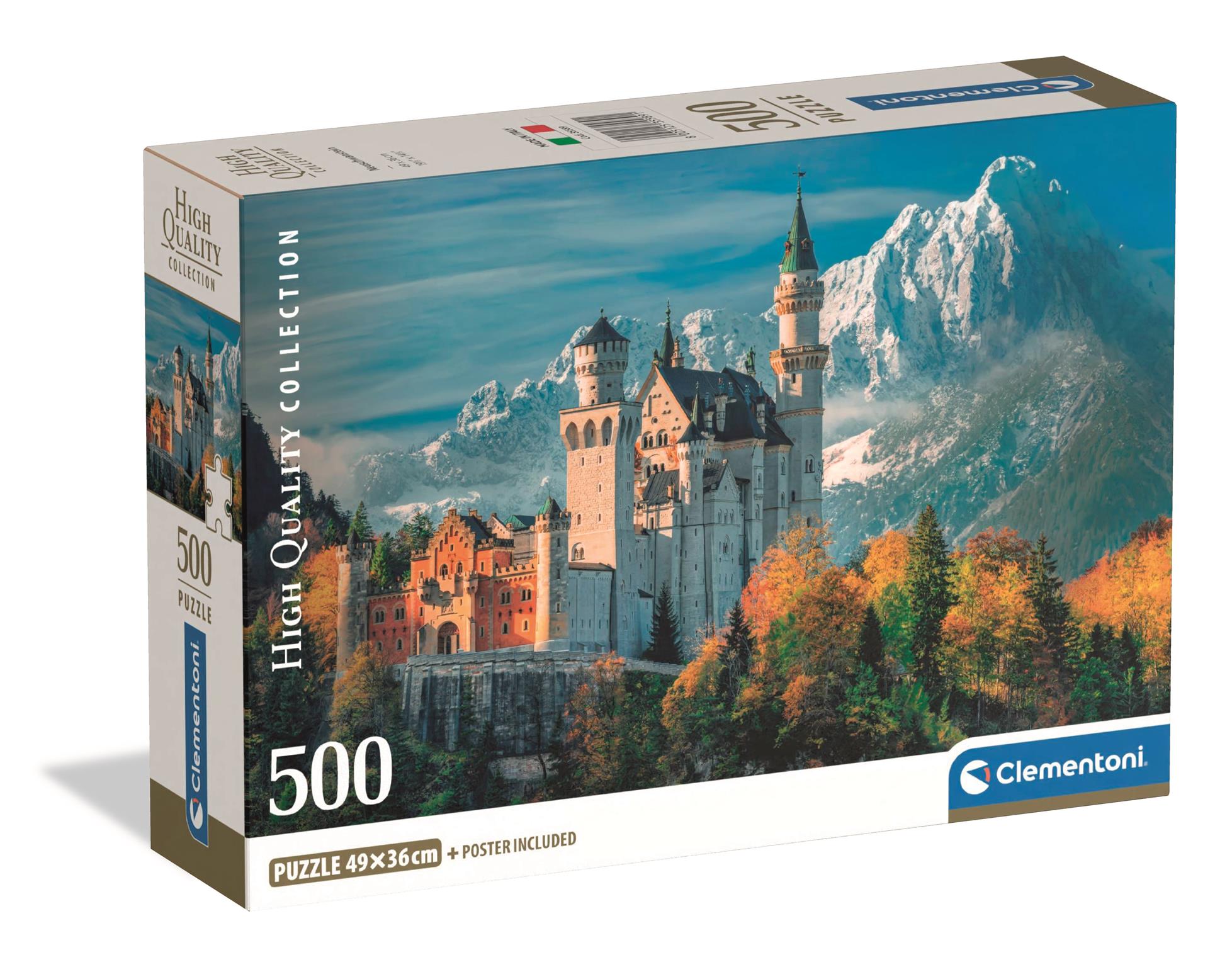 Clementoni - Puzzle 500 Zámek Neuschwanstein