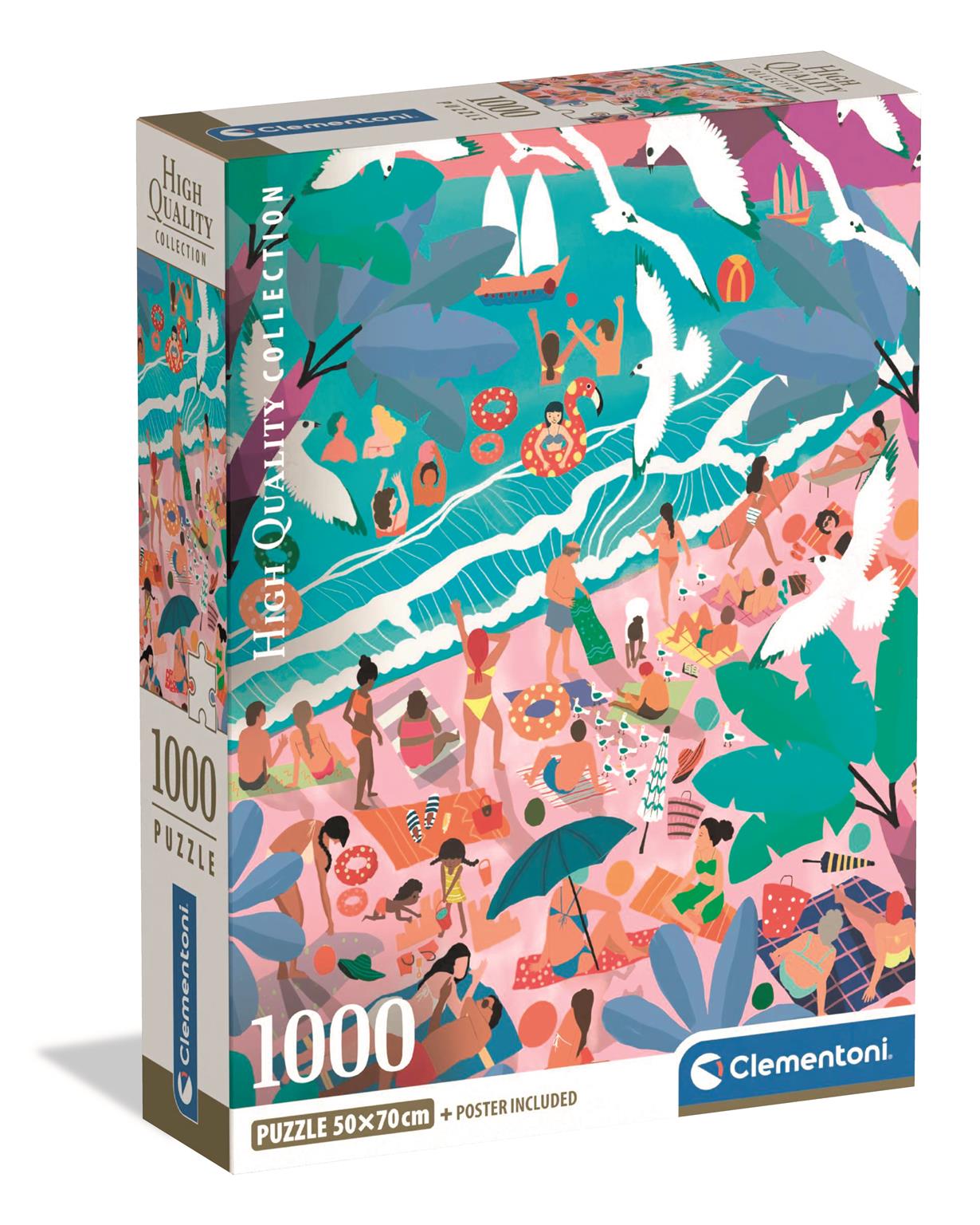 Clementoni - Puzzle 1000 Neděle na pláži