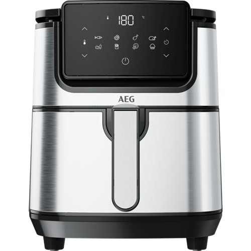 AEG AF6-1-4ST Horkovzdušná fritéza 3,5 l Jednoduchá 1500 W Černá, Nerezová ocel