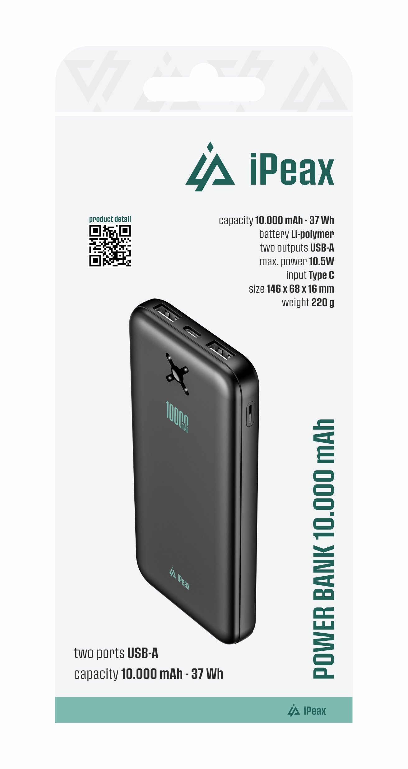 PowerBank iPEAX 90010118 10000mAh
