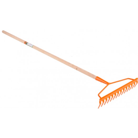 Flo 14hroté kovové hrábě 130 cm s rámem (35758)