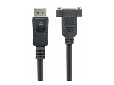 3ft Panel Mount DisplayPort Cable M/F
