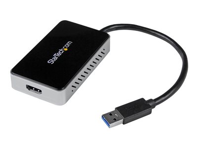 USB 3 to HDMI Adapter w/1-Port USB Hub