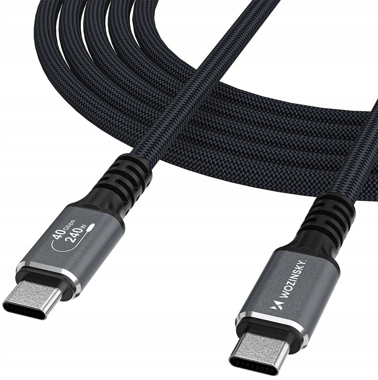 Wozinsky USB-C - USB-C kabel 1 m černý (5907769376740)