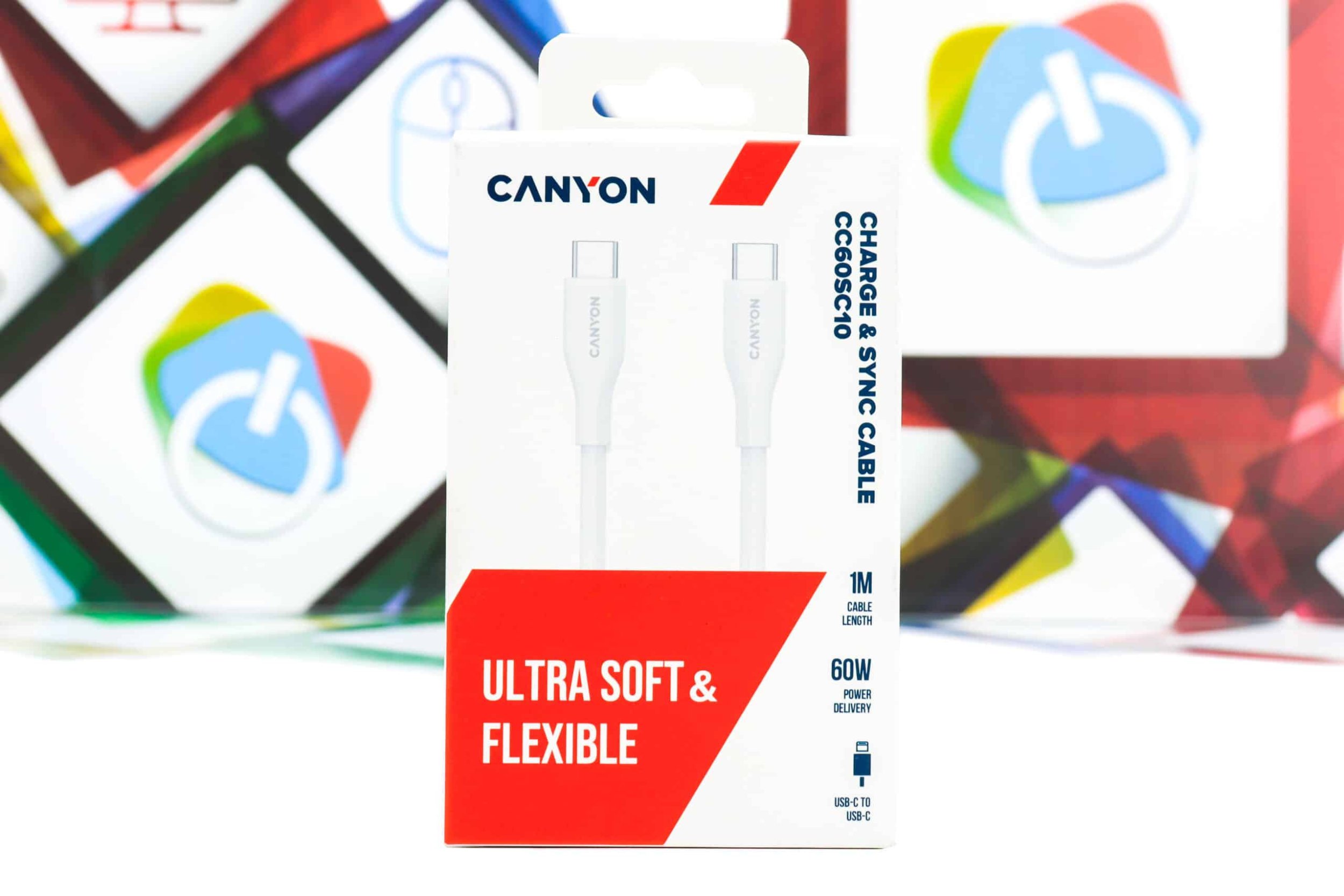 Usams USB kabel USB-C - USB-C 1 m bílý (CNS-CC60SC10W)