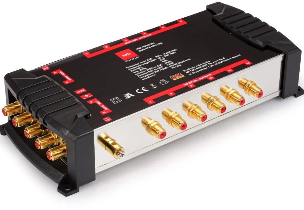 Opticum Multiswitch 5/12 Opticum OMS 512 PRO + napájecí zdroj