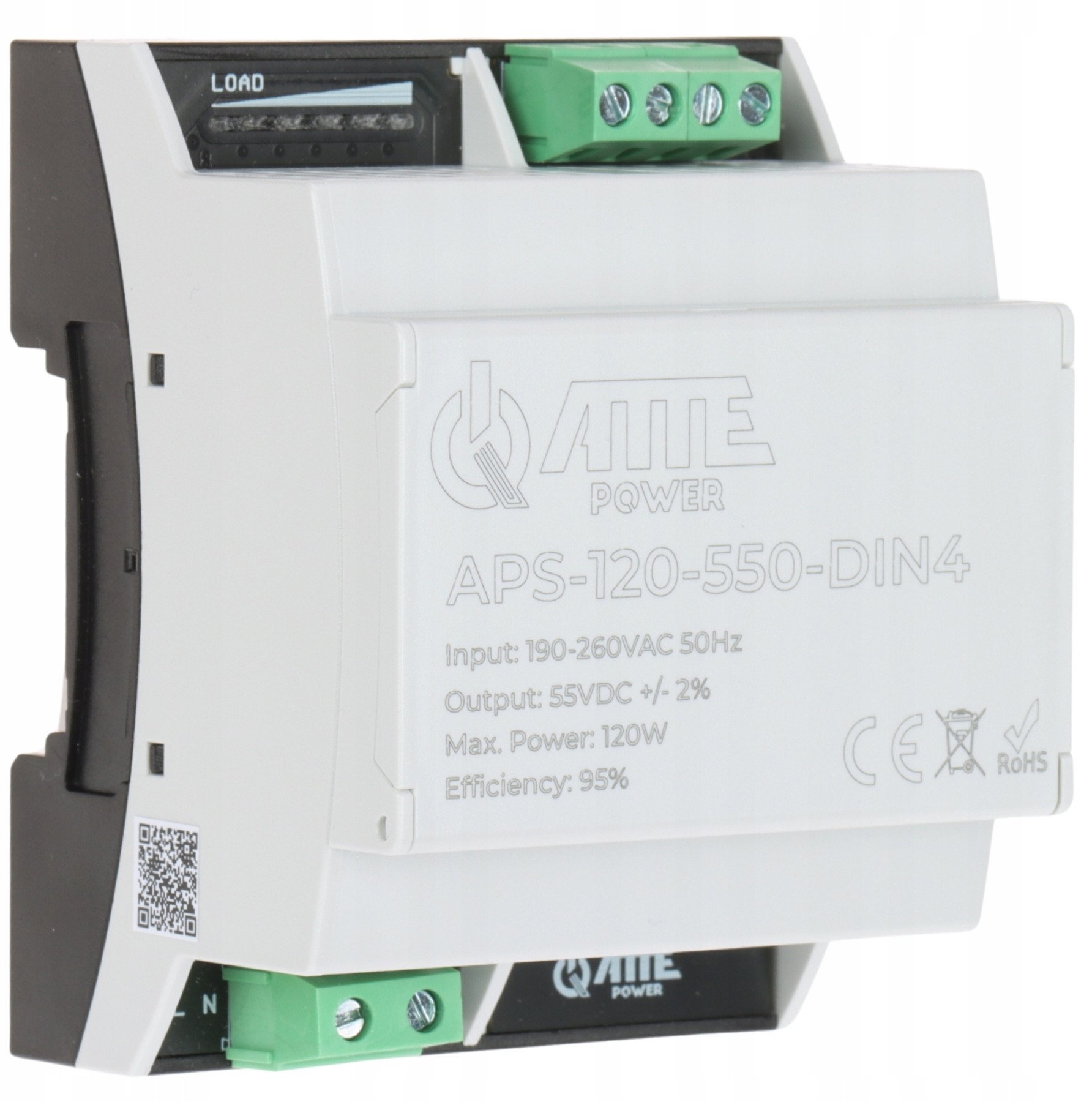 Atte SPÍNACÍ ZDROJ APS-120-550-DIN4 ATTE