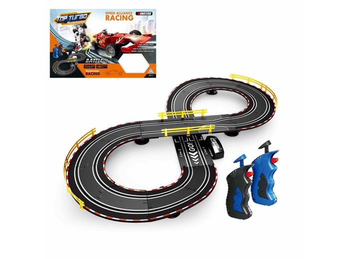 Hračka MaDe Autodráha, osmička, 100 x 48 x 9 cm, adapter