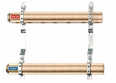 Red Rozdělovač z červené mosazi RP 9cestný 1” R022801008