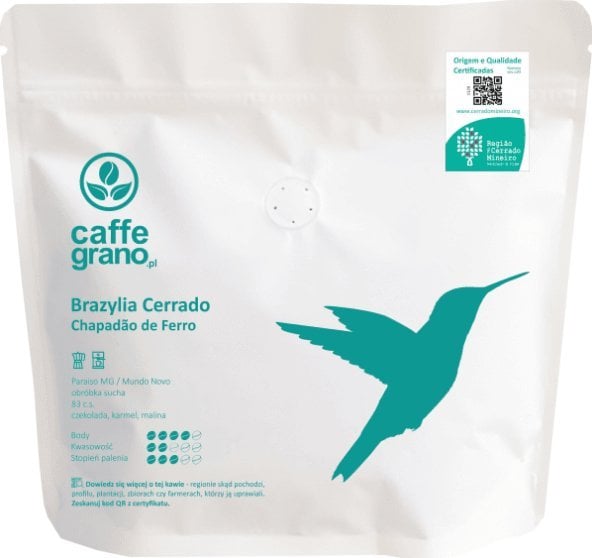Caffe Grano Kávová zrna Brazil Cerrado Chapado de Ferro 250 g