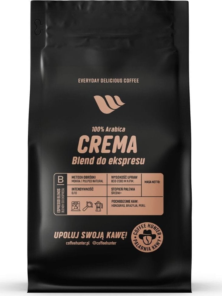 Coffee Hunter Káva Hunter Crema Blend 1 kg