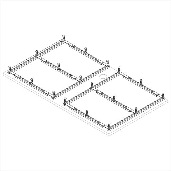 Sanplast Rám STS-084 pro obdélníkovou sprchovou vaničku (194-E1424)
