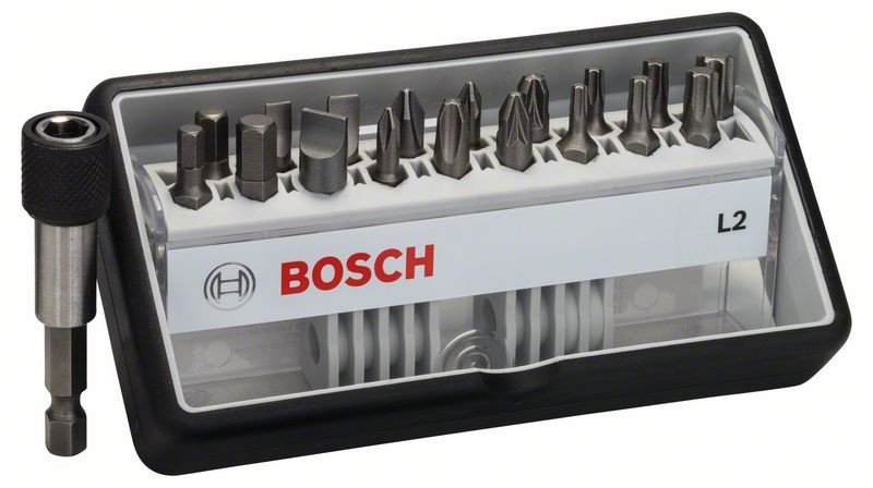 (18+1)dílná sada šroubovacích bitů Robust Line, L Extra-Hart 25 mm, (18+1)dílná sada - 316 BOSCH