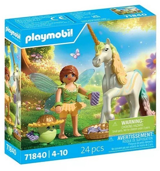 Playmobil Zestaw z figurkami Princess Magic 71840 Jednorożec do kolekcjonowania Rainbow Flower z wróżką