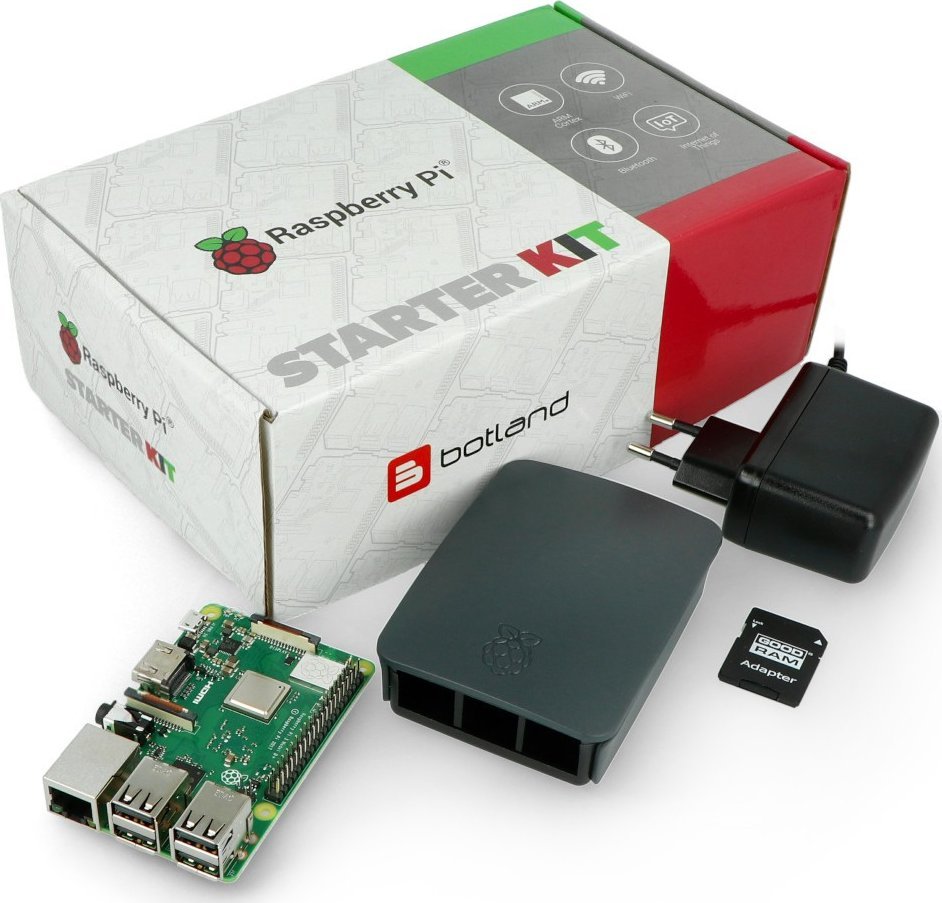 Raspberry Pi Sada Raspberry Pi 3B+ WiFi + 32GB microSD + oficiální příslušenství