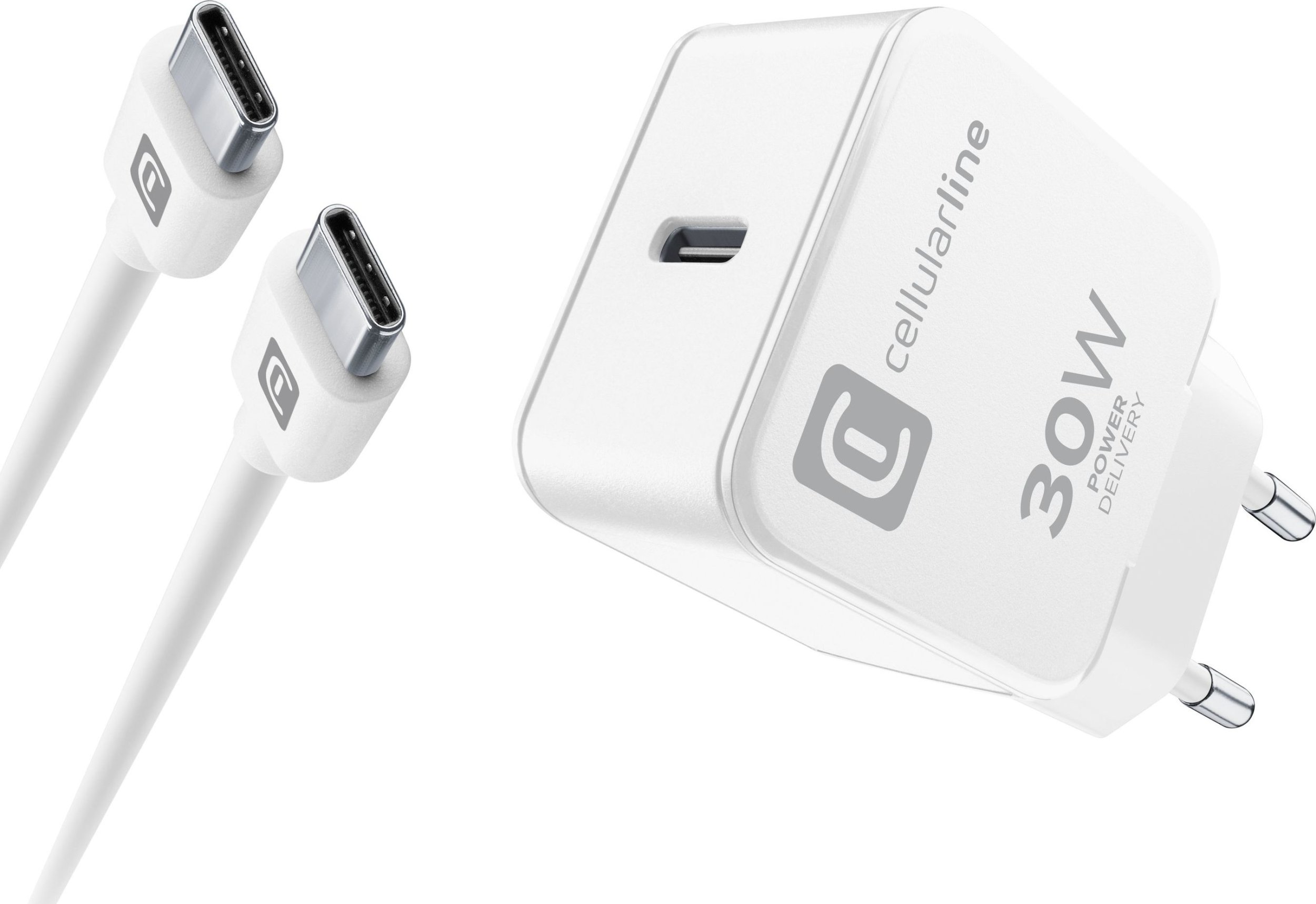 Cellular Line Nabíječka Cellularline USB-C pro Apple 30W PD bílá