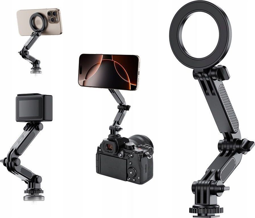 JJC Magnetický držák MagSafe pro 1/4  ISO systém GoPro pro telefon / MS-CS1